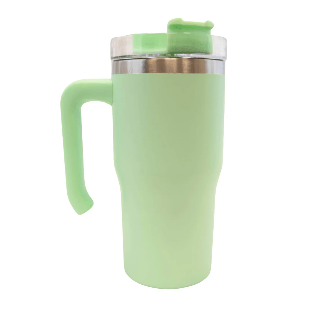 20 oz Matte Color Sublimation Tumbler with Handgrip - Image 4
