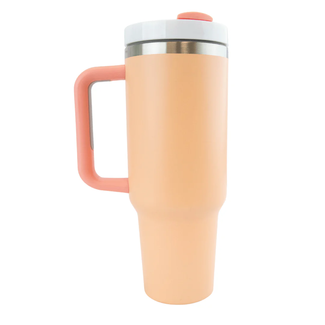 40 oz Sublimation Matte Tall Car Tumbler with Handle Color Assortment - Image 7