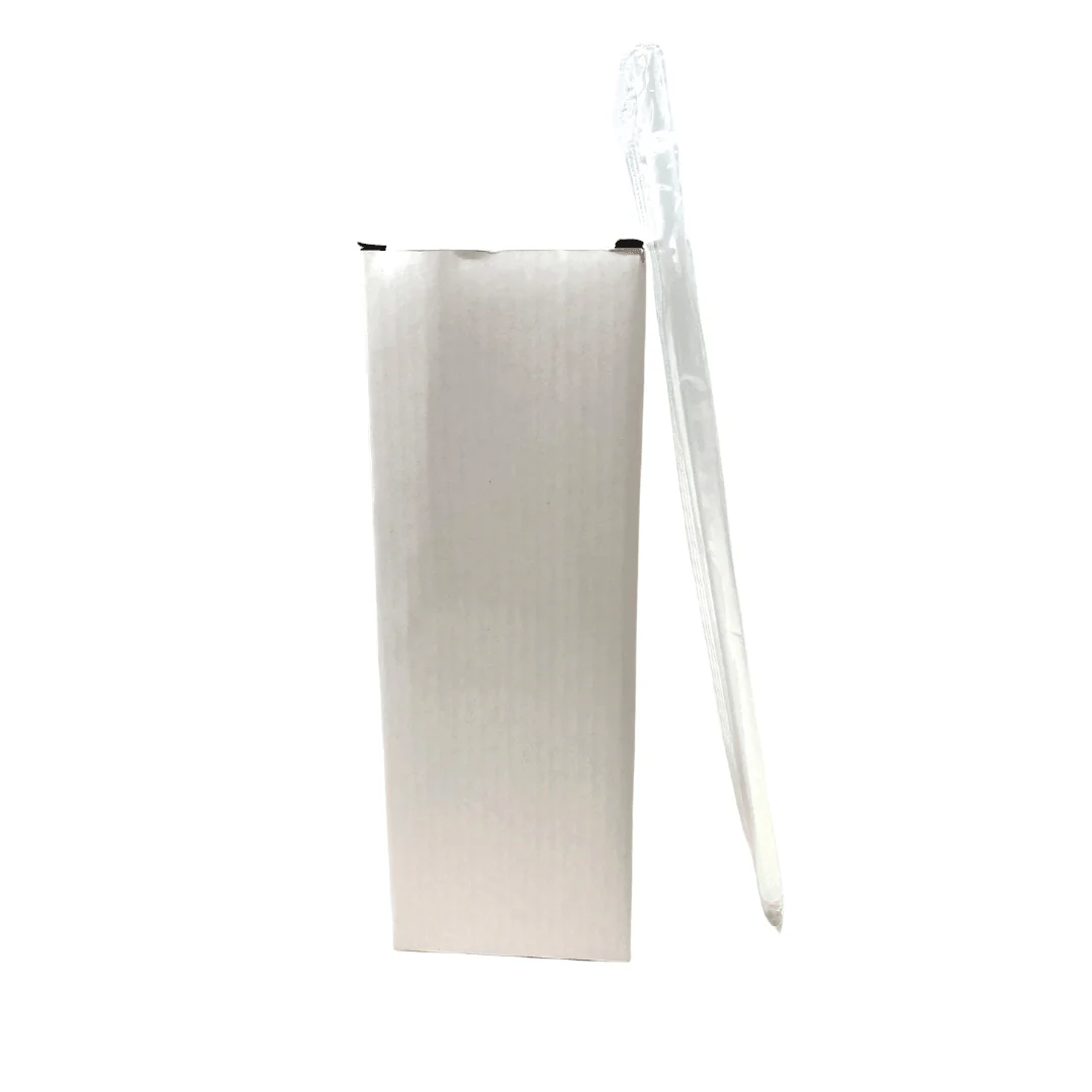 30 oz Sublimation Blank Straight White Tumbler with Clear Lid and Straw Included - Image 7