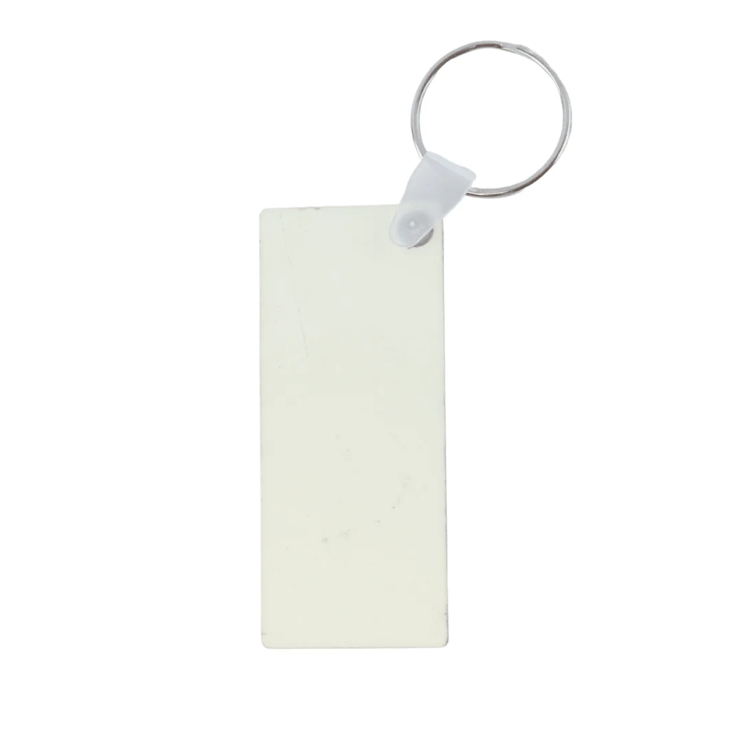 Sublimation Keychain Wooden Rectangle w/Keyring, 10 Count - Image 3