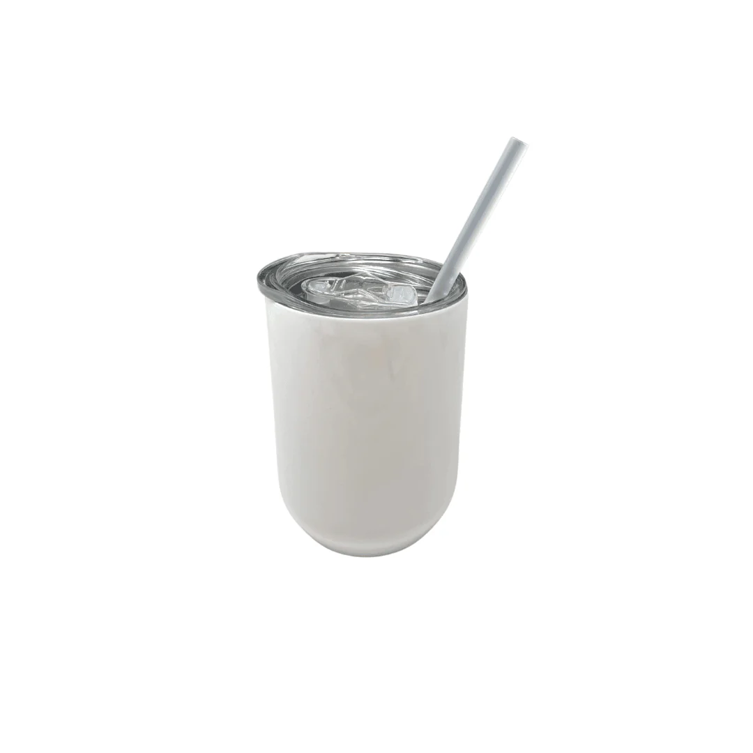 12oz Sublimation Blank White Straight Blank Wine Tumbler Cup - Image 4