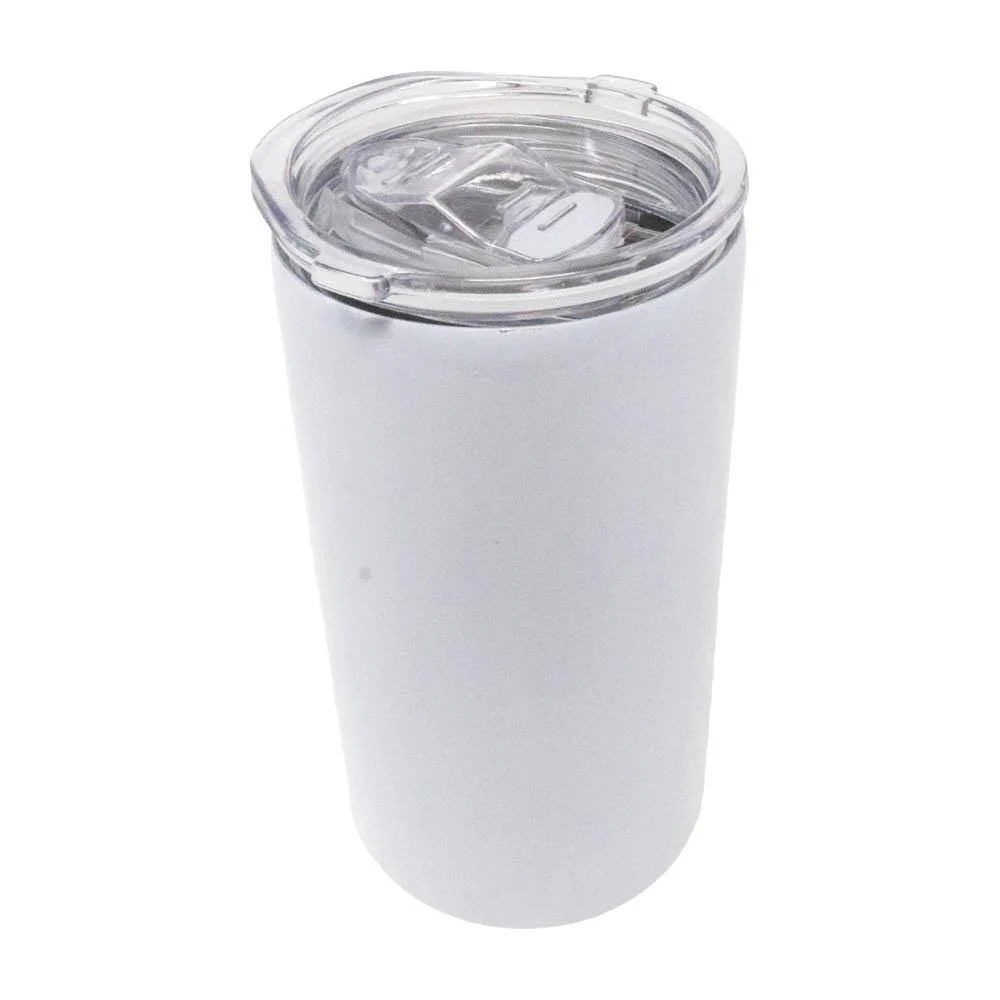 12 oz Sublimation Blank Tumbler Sippy Cup White with Dual Lids- Handle Lid & Sliding Lid - Image 6