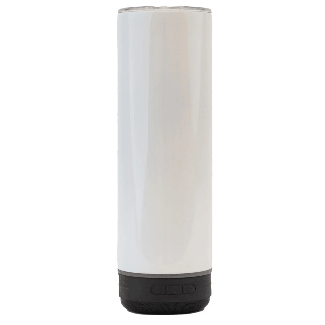 20 oz GLOW in the Dark Sublimation Tumbler with Bluetooth Speaker, (PINK) - Image 5